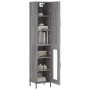Aparador alto madera contrachapada gris Sonoma 34,5x34x180 cm de , Aparadores - Ref: Foro24-3199055, Precio: 107,53 €, Descue...