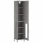 Aparador alto madera contrachapada gris Sonoma 34,5x34x180 cm de , Aparadores - Ref: Foro24-3199055, Precio: 107,53 €, Descue...