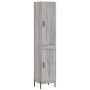 Aparador alto madera contrachapada gris Sonoma 34,5x34x180 cm de , Aparadores - Ref: Foro24-3199119, Precio: 107,69 €, Descue...
