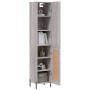Aparador alto madera contrachapada gris Sonoma 34,5x34x180 cm de , Aparadores - Ref: Foro24-3199119, Precio: 107,69 €, Descue...