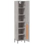 Aparador alto madera contrachapada gris Sonoma 34,5x34x180 cm de , Aparadores - Ref: Foro24-3199119, Precio: 107,69 €, Descue...