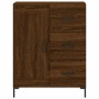 Aparador alto madera contrachapada marrón roble 69,5x34x180 cm de , Aparadores - Ref: Foro24-3190028, Precio: 153,21 €, Descu...