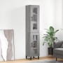 Aparador alto madera contrachapada gris Sonoma 34,5x34x180 cm de , Aparadores - Ref: Foro24-3199455, Precio: 111,08 €, Descue...
