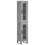 Aparador alto madera contrachapada gris Sonoma 34,5x34x180 cm de , Aparadores - Ref: Foro24-3199455, Precio: 111,08 €, Descue...