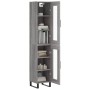 Aparador alto madera contrachapada gris Sonoma 34,5x34x180 cm de , Aparadores - Ref: Foro24-3199455, Precio: 111,08 €, Descue...