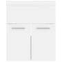 Mueble con lavabo blanco madera de ingeniería de vidaXL, Tocadores de baño - Ref: Foro24-3070811, Precio: 126,38 €, Descuento: %