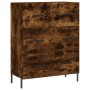 Aparador alto madera contrachapada roble ahumado 69,5x34x180 cm de , Aparadores - Ref: Foro24-3199758, Precio: 173,85 €, Desc...