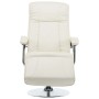 Sillón de TV de cuero sintético color crema en Sillones | Comprar online en Foru.es