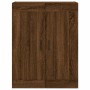Aparador alto madera contrachapada marrón roble 69,5x34x180 cm de , Aparadores - Ref: Foro24-3200024, Precio: 189,50 €, Descu...