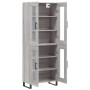 Aparador alto madera contrachapada gris sonoma 69,5x34x180 cm de , Aparadores - Ref: Foro24-3198303, Precio: 161,78 €, Descue...