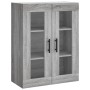 Aparador alto madera contrachapada gris sonoma 69,5x34x180 cm de , Aparadores - Ref: Foro24-3198303, Precio: 161,78 €, Descue...