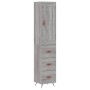 Aparador alto madera contrachapada gris Sonoma 34,5x34x180 cm de , Aparadores - Ref: Foro24-3200175, Precio: 112,14 €, Descue...