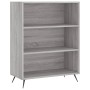 Aparador alto madera contrachapada gris sonoma 69,5x34x180 cm de , Aparadores - Ref: Foro24-3200047, Precio: 122,34 €, Descue...