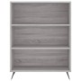 Aparador alto madera contrachapada gris sonoma 69,5x34x180 cm de , Aparadores - Ref: Foro24-3200047, Precio: 122,34 €, Descue...