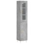 Aparador de madera contrachapada gris hormigón 34,5x34x180 cm de , Aparadores - Ref: Foro24-3199165, Precio: 93,91 €, Descuen...