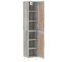 Aparador alto madera contrachapada gris Sonoma 34,5x34x180 cm de , Aparadores - Ref: Foro24-3200447, Precio: 103,83 €, Descue...