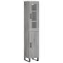 Aparador alto madera contrachapada gris Sonoma 34,5x34x180 cm de , Aparadores - Ref: Foro24-3199199, Precio: 125,26 €, Descue...