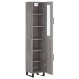 Aparador alto madera contrachapada gris Sonoma 34,5x34x180 cm de , Aparadores - Ref: Foro24-3199199, Precio: 125,26 €, Descue...