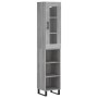 Aparador alto madera contrachapada gris Sonoma 34,5x34x180 cm de , Aparadores - Ref: Foro24-3199391, Precio: 98,53 €, Descuen...