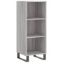 Aparador alto madera contrachapada gris Sonoma 34,5x34x180 cm de , Aparadores - Ref: Foro24-3199391, Precio: 98,53 €, Descuen...