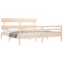 Estructura de cama con cabecero madera maciza 200x200 cm de vidaXL, Camas y somieres - Ref: Foro24-3195111, Precio: 142,03 €,...