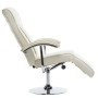 Sillón de TV de cuero sintético color crema en Sillones | Comprar online en Foru.es