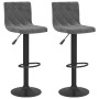 Taburetes de cocina 2 unidades terciopelo gris oscuro de , Taburetes de cocina - Ref: Foro24-333732, Precio: 130,10 €, Descue...