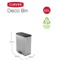 Curver Papelera de pedal Deco plateado 65 L de , Cubos de la basura y papeleras - Ref: Foro24-442066, Precio: 83,76 €, Descue...