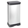 Curver Papelera de pedal Deco plateado 50 L de , Cubos de la basura y papeleras - Ref: Foro24-442064, Precio: 75,07 €, Descue...