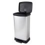 Curver Papelera de pedal Deco plateado 50 L de , Cubos de la basura y papeleras - Ref: Foro24-442064, Precio: 75,07 €, Descue...