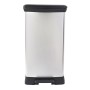 Curver Papelera de pedal Deco plateado 50 L de , Cubos de la basura y papeleras - Ref: Foro24-442064, Precio: 75,07 €, Descue...