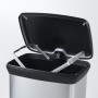 Curver Papelera de pedal Deco plateado 50 L de , Cubos de la basura y papeleras - Ref: Foro24-442064, Precio: 75,07 €, Descue...