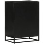 Aparador con 2 puertas hierro y madera maciza mango 55x35x75 cm de , Aparadores - Ref: Foro24-353888, Precio: 240,57 €, Descu...