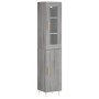 Aparador alto madera contrachapada gris Sonoma 34,5x34x180 cm de , Aparadores - Ref: Foro24-3199167, Precio: 94,45 €, Descuen...