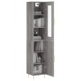 Aparador alto madera contrachapada gris Sonoma 34,5x34x180 cm de , Aparadores - Ref: Foro24-3199167, Precio: 94,45 €, Descuen...