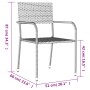Juego de comedor para jardín 5 piezas ratán sintético gris de , Conjuntos de jardín - Ref: Foro24-3156754, Precio: 223,68 €, ...