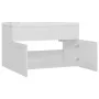 Mueble con lavabo madera de ingeniería blanco brillante de vidaXL, Tocadores de baño - Ref: Foro24-3070835, Precio: 183,63 €,...