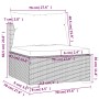 Sofá de jardín de 4 plazas con cojines ratán sintético marrón de , Conjuntos de jardín - Ref: Foro24-317508, Precio: 447,53 €...