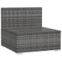 Sofá de jardín de 3 plazas con cojines ratán sintético gris de , Conjuntos de jardín - Ref: Foro24-317517, Precio: 391,44 €, ...
