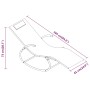 Tumbona mecedora de acero y textileno crema de , Tumbonas - Ref: Foro24-318114, Precio: 86,45 €, Descuento: %