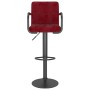 Taburetes de cocina 2 unidades terciopelo rojo vino tinto de , Taburetes de cocina - Ref: Foro24-334665, Precio: 145,74 €, De...