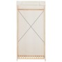 Armario de tela blanco 79x40x170 cm de , Armarios roperos - Ref: Foro24-248192, Precio: 91,33 €, Descuento: %