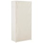 Armario de tela blanco 79x40x170 cm de , Armarios roperos - Ref: Foro24-248192, Precio: 91,33 €, Descuento: %