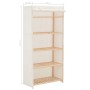 Armario de tela blanco 79x40x170 cm de , Armarios roperos - Ref: Foro24-248190, Precio: 111,03 €, Descuento: %