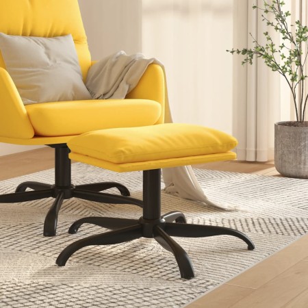 Reposapiés de tela amarillo mostaza 60x60x36 cm de , Otomanas - Ref: Foro24-341574, Precio: 44,47 €, Descuento: %