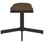 Reposapiés de tela y cuero sintético marrón 60x60x36 cm de , Otomanas - Ref: Foro24-341647, Precio: 41,93 €, Descuento: %