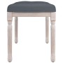 Banco de terciopelo gris oscuro 80x40x49 cm de , Bancos - Ref: Foro24-344447, Precio: 68,67 €, Descuento: %