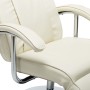Sillón de TV de cuero sintético color crema en Sillones | Comprar online en Foru.es