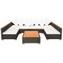 Muebles de jardín y cojines 7 piezas ratán sintético negro de , Conjuntos de jardín - Ref: Foro24-42751, Precio: 852,26 €, De...