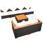 Muebles de jardín y cojines 7 piezas ratán sintético negro de , Conjuntos de jardín - Ref: Foro24-42751, Precio: 852,26 €, De...